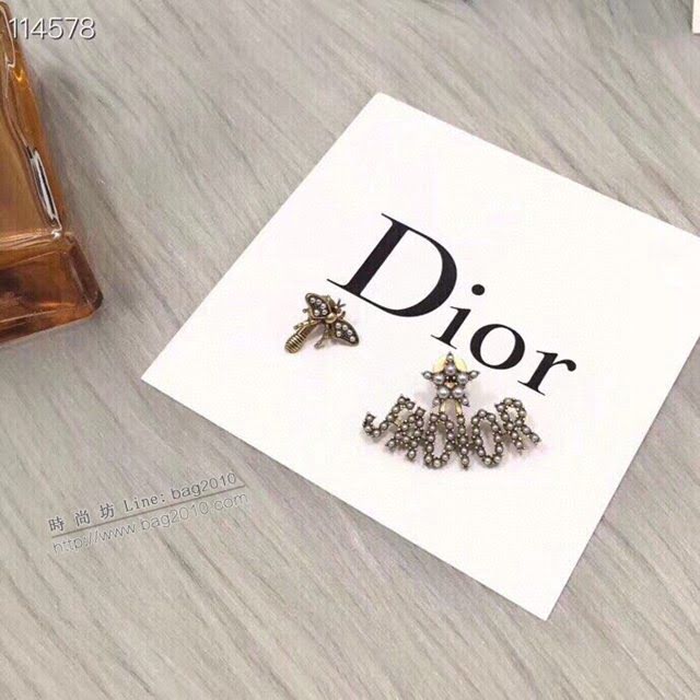 Dior飾品 迪奧經典熱銷款個性密蜂耳釘耳環  zgd1148